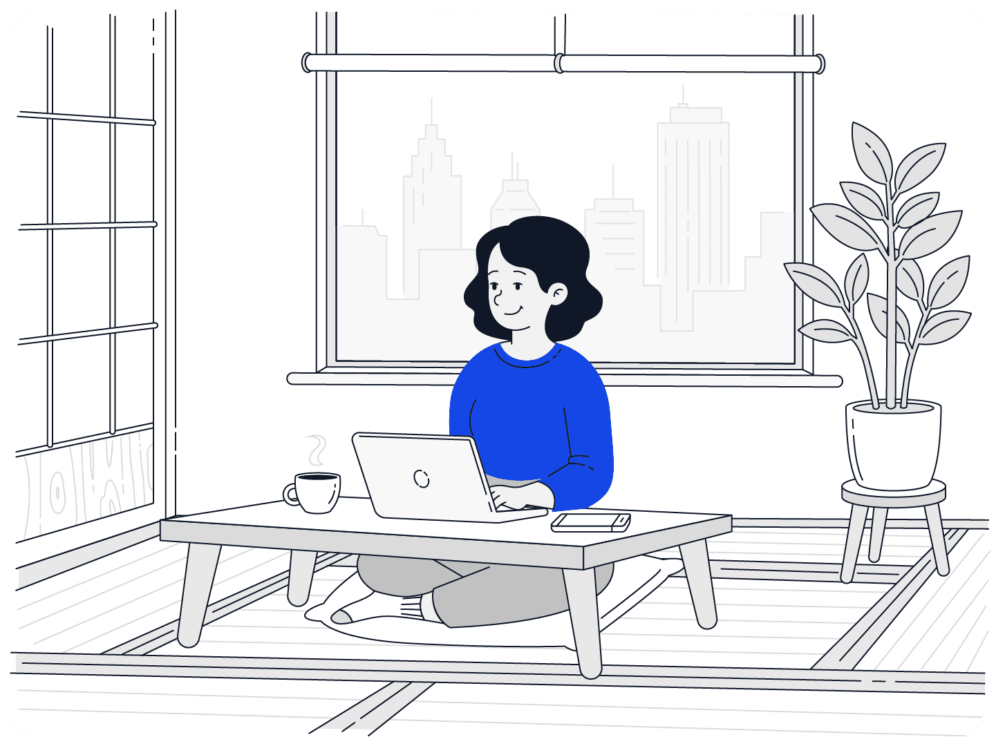 JapanContact emergency contact service illustration